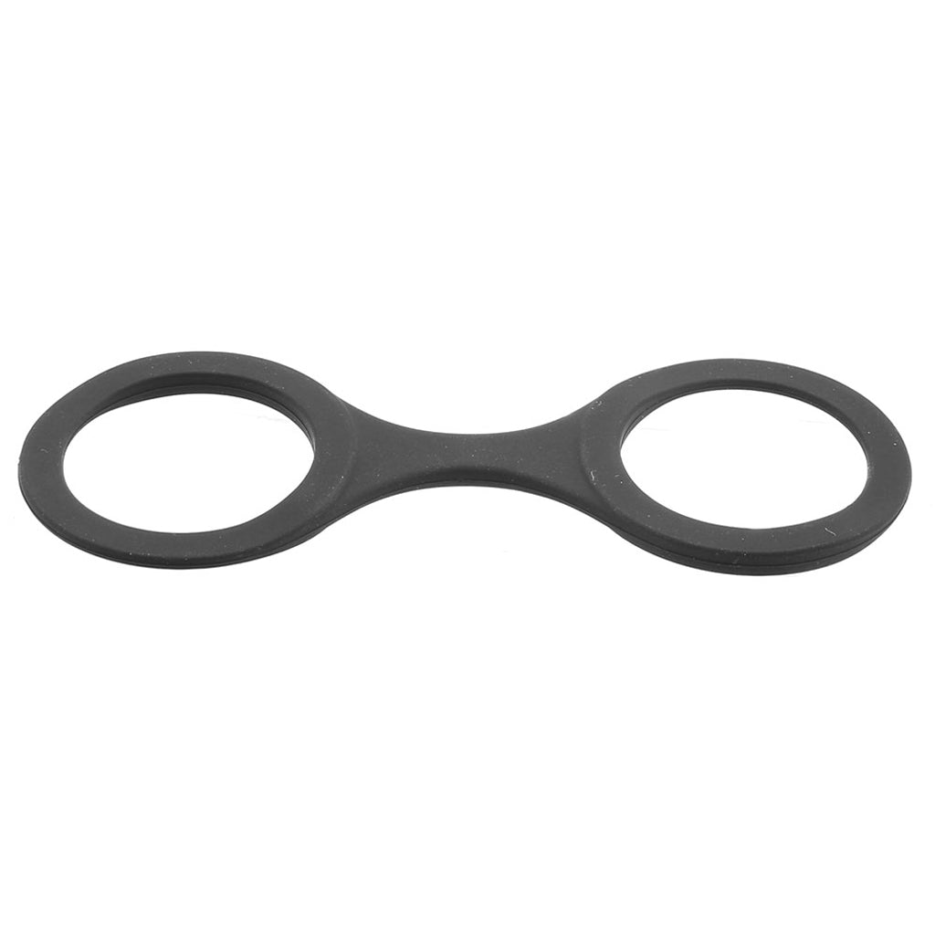 Medium Silicone Quickie Cuffs in Black Bondage and Fetish > Wrist and Ankle Cuffs - Tophatter Daily Deals