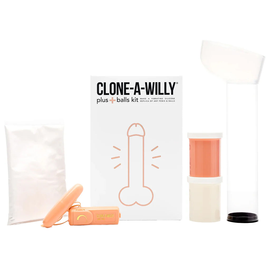 Clone-A-Willy & Balls Vibe Kit in Light Skin Tone Dildo Sex Toys > Realistic Dildos - Tophatter Daily Deals