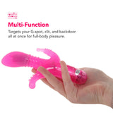 Triple Tease Vibe in Pink Vibrators > Rabbit Vibrators - Tophatter Daily Deals