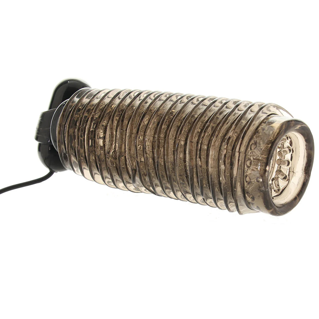 Colt 10 Function Textured Vibrating Stroker in Smoke Male Masturbators > Vibrating - Tophatter Daily Deals