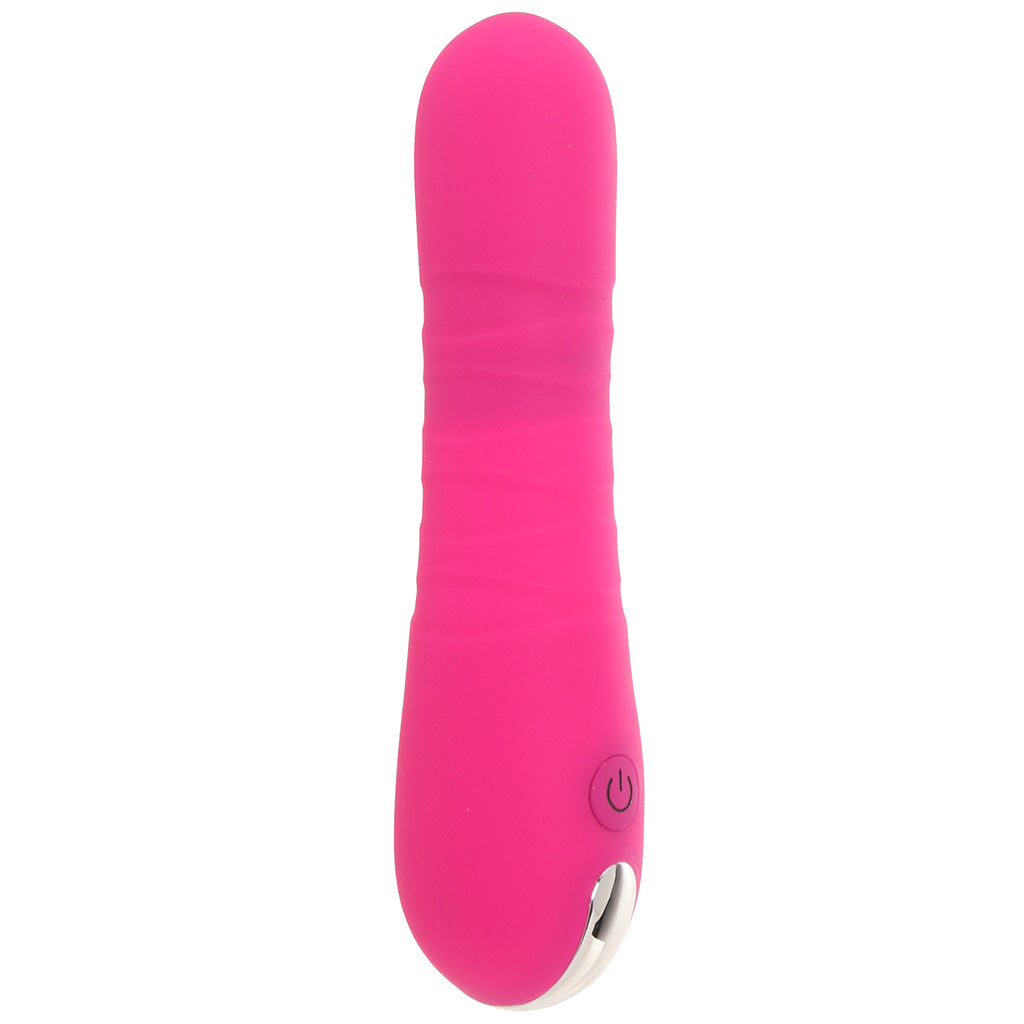Bang! Thrusting Silicone Vibe in Pink Thrusting Dildos & Vibrators - Tophatter Daily Deals