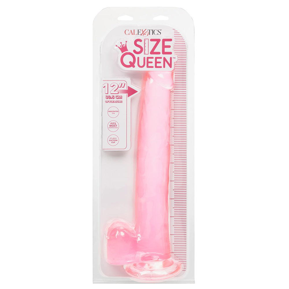 Size Queen 12 Inch Jelly Dildo in Pink Dildo Sex Toys > Realistic Dildos - Tophatter Daily Deals