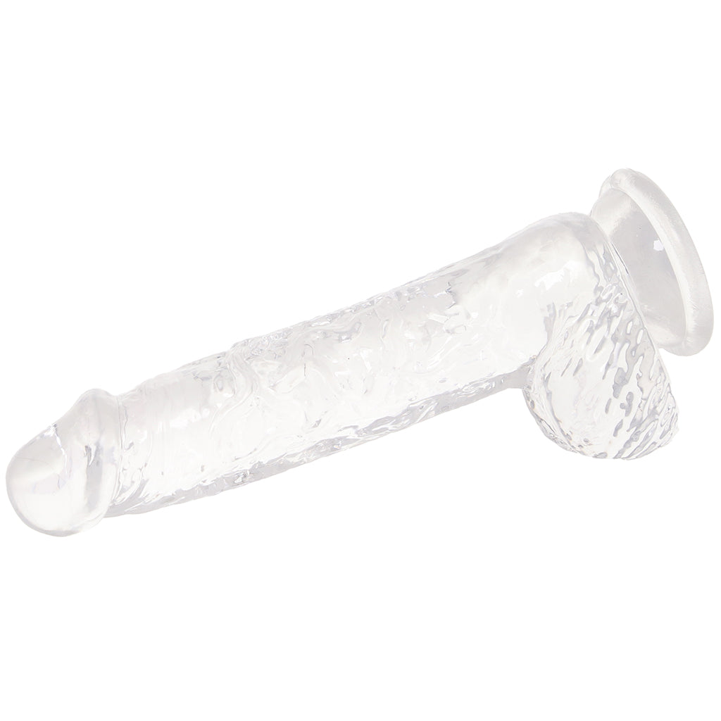 RealRock 5 Inch Realistic Ballsy Dildo in Crystal Clear Dildo Sex Toys > Realistic Dildos - Tophatter Daily Deals