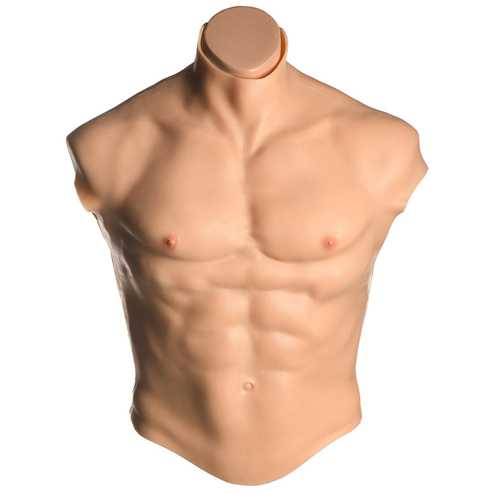 Master Series Ripped Silicone Male Chest in Small - Wholesale Prices (Limited Deals)