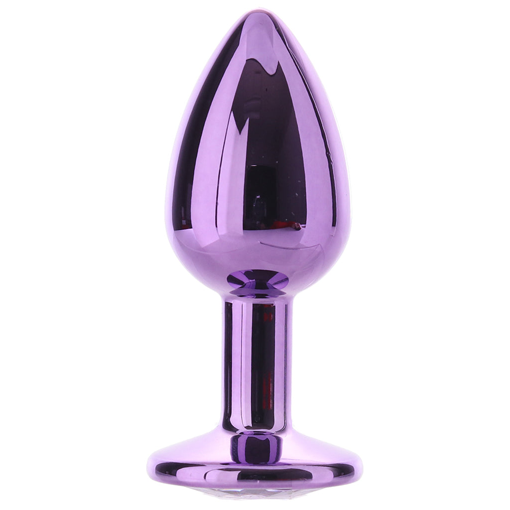 Rear Assets Small Purple Gem Plug in Purple - Tophatter's Adult Products Anal Sex Toys > Butt Plugs - Tophatter Daily Deals