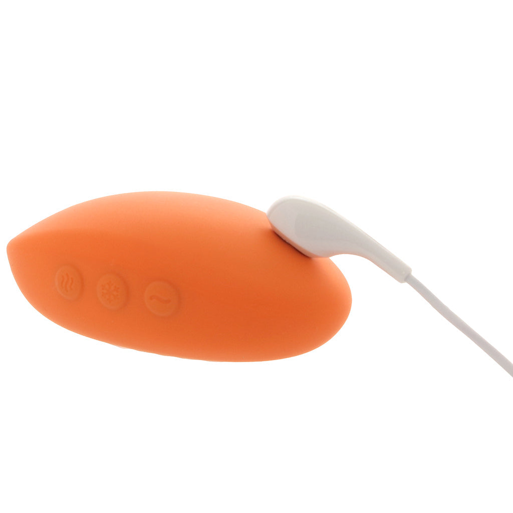 We-Vibe Temp Temperature Play Vibe in Tangerine - Tophatter's Vibrator Deals Online Vibrators > Clitoral Stimulators - Tophatter Daily Deals