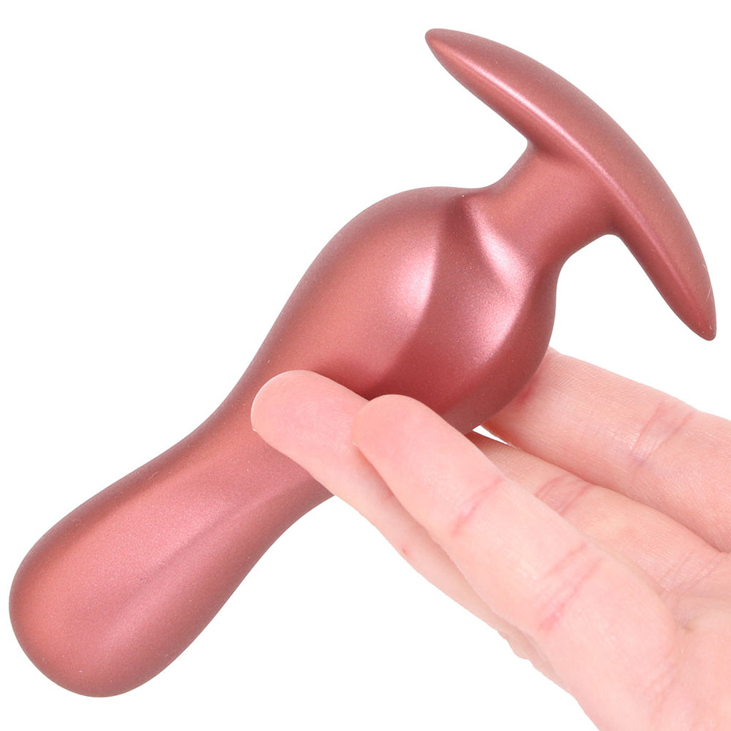 Ouch! Smooth Silicone Curvy Butt Plug in Rose Gold - Tophatter's Adult Sex Toys Online Anal Sex Toys > Butt Plugs - Tophatter Daily Deals