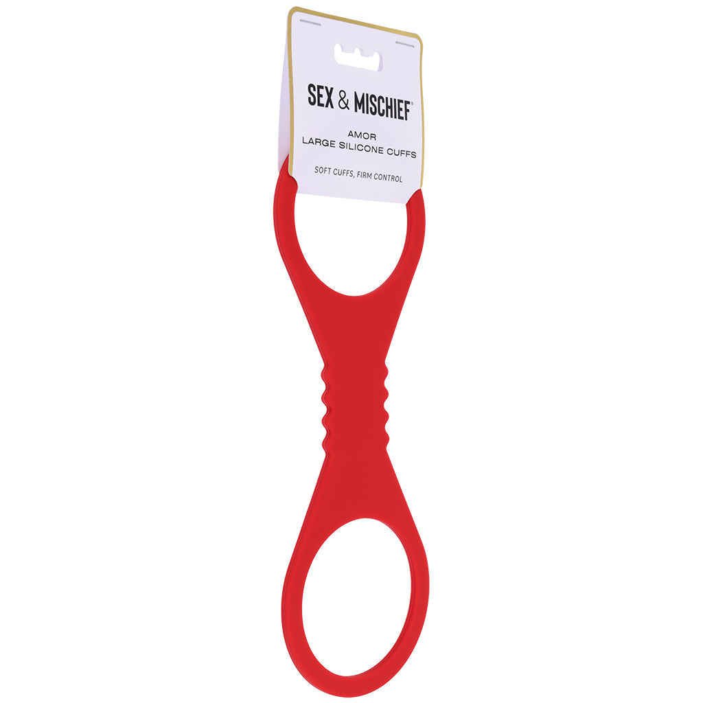 Sex & Mischief Amor Silicone Cuffs in Large Bondage and Fetish > Wrist and Ankle Cuffs - Tophatter Daily Deals