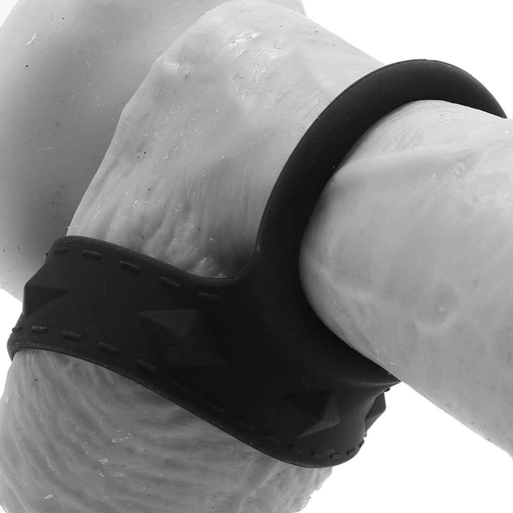 Blue Line Silicone Duo Snap Cock & Ball Ring - Tophatter's Adult Sex Toys Online Cock Rings - Tophatter Daily Deals