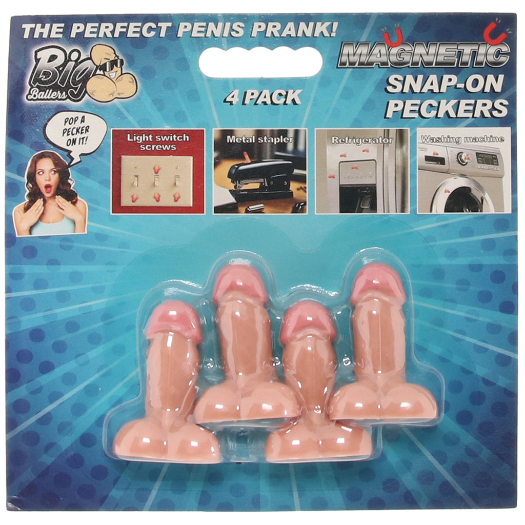 Big Ballers Magnetic Snap-On Peckers in Light - Tophatter's Adult Sex Toys Online Novelties 'n Parties - Tophatter Daily Deals