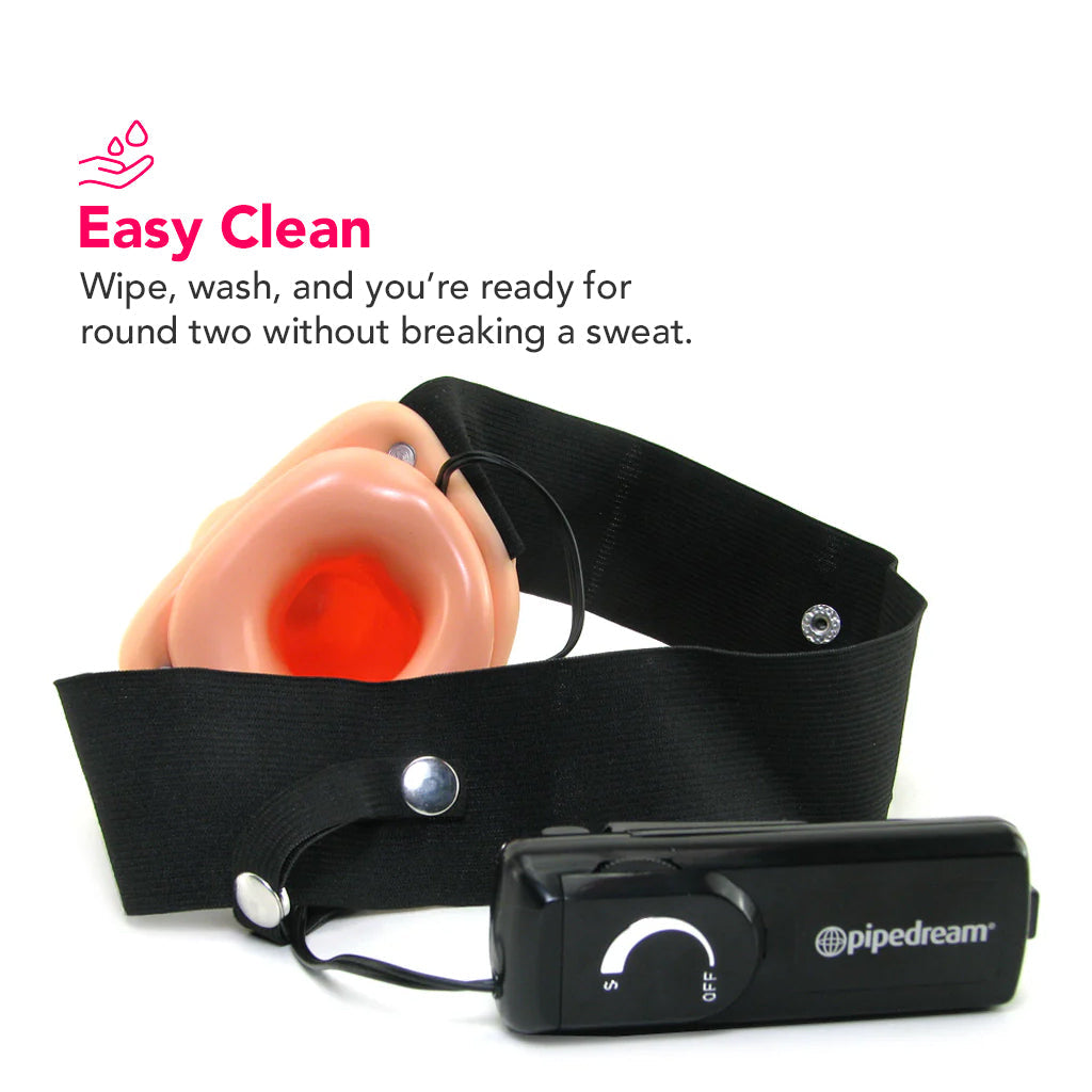 Fetish Fantasy 8 Inch Hollow Vibrating Strap-On Vibrators > Strap-On & Wearable - Tophatter Daily Deals