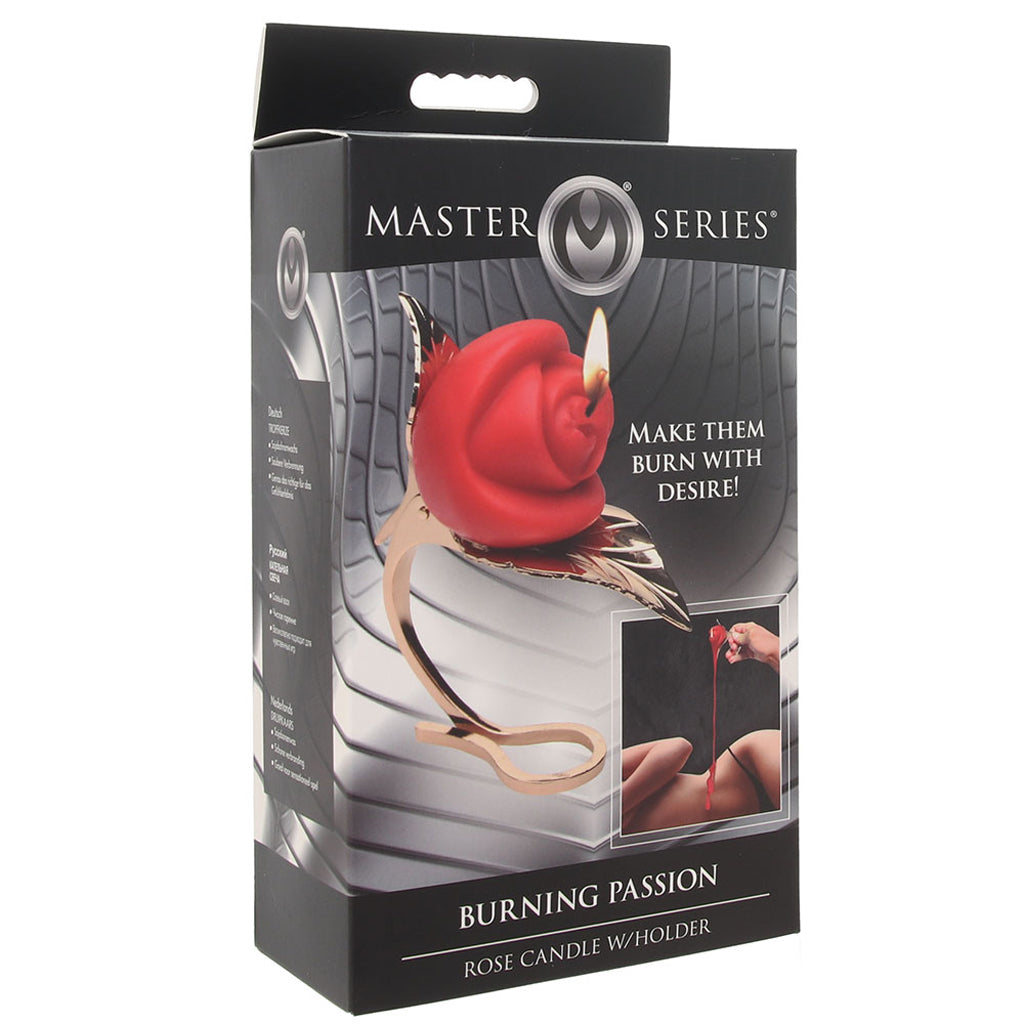Master Series Burning Passion Rose Candle & Holder Bondage and Fetish > Tools & Accessories - Tophatter Daily Deals