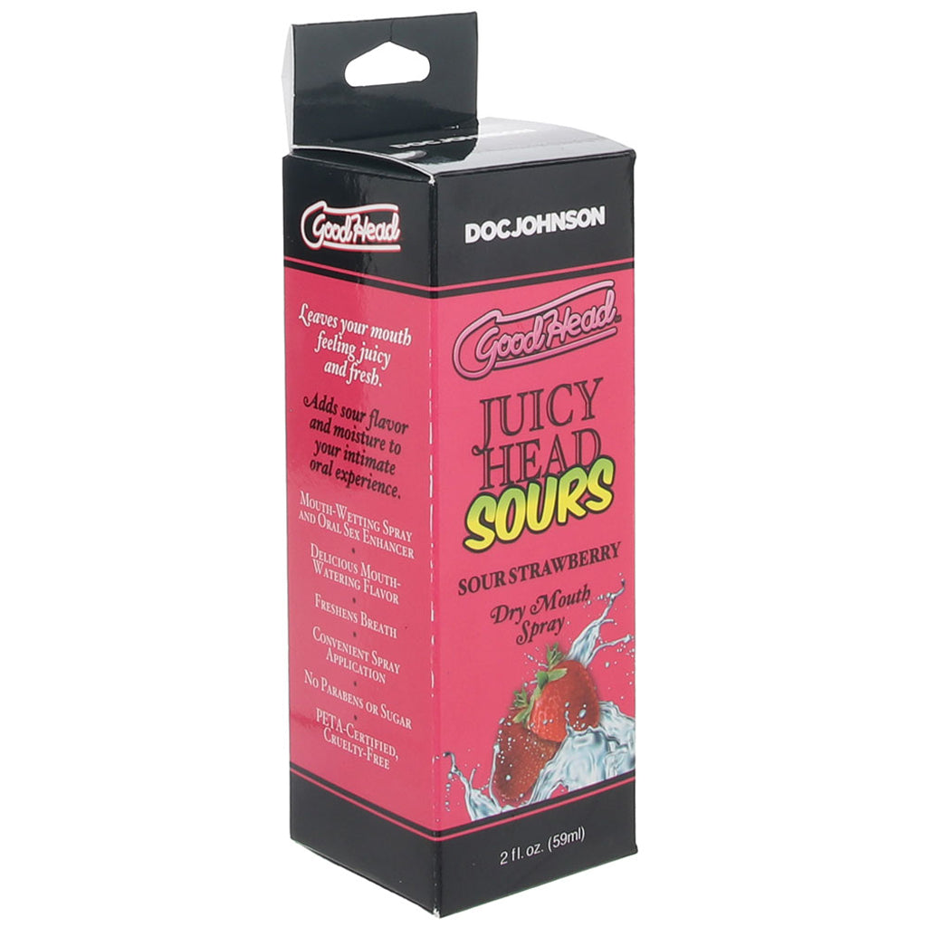 GoodHead Juicy Head Mouth Spray 2oz/59ml in Sour Strawberry Lubes and Lotions > Flavored Sex Lubes - Tophatter Daily Deals