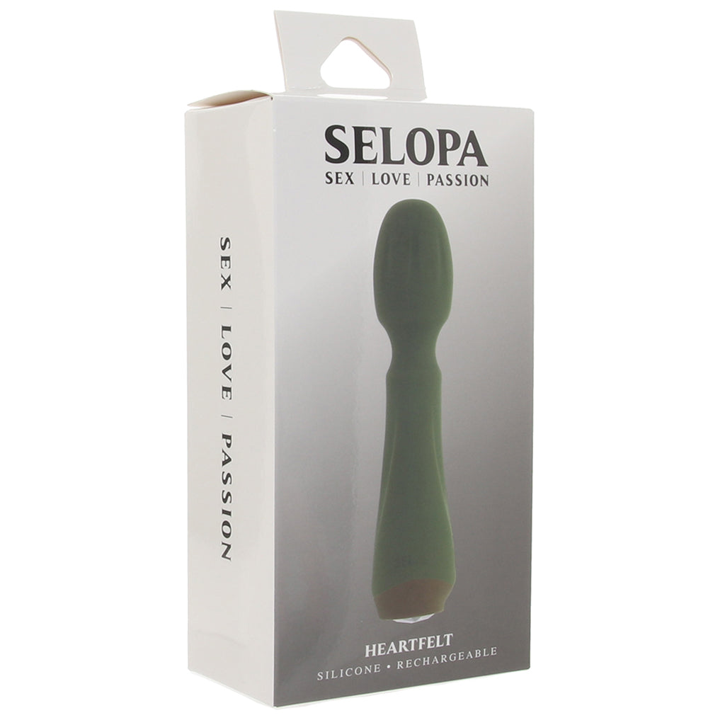 Selopa Heartfelt Mini Wand Vibe Vibrators > Wands - Tophatter Daily Deals