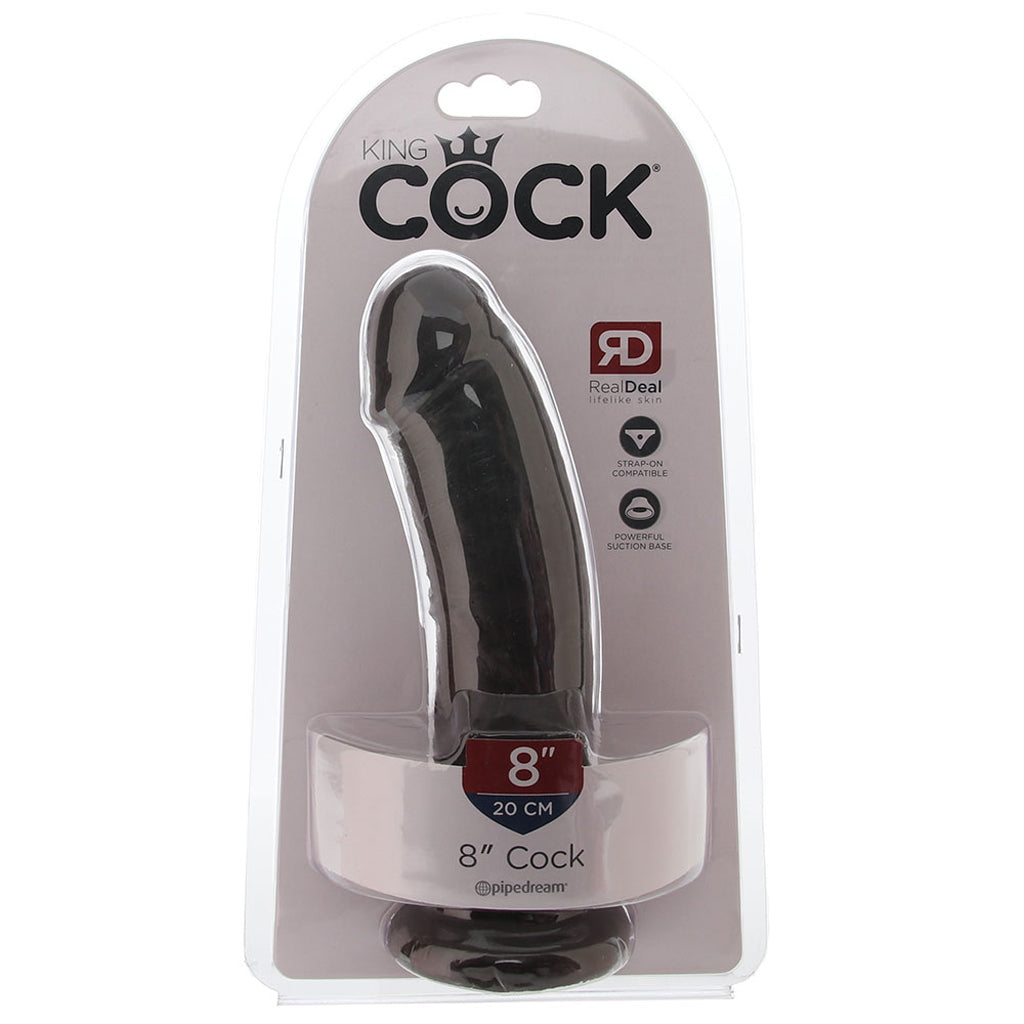 King Cock 8 Inch Dildo in Brown - Tophatter's Adult Products Dildo Sex Toys > Realistic Dildos - Tophatter Daily Deals