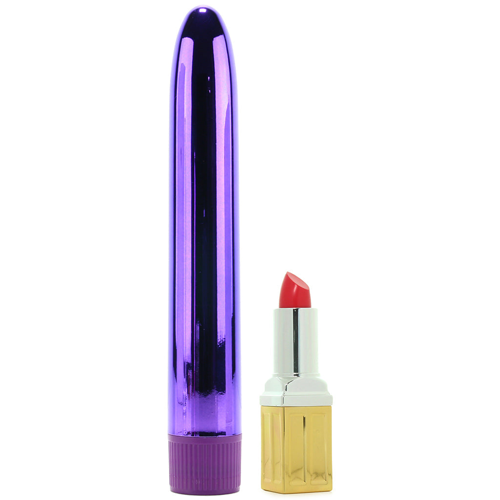 Classix 7 Inch Slimline Rocket Vibe in Metallic Purple - Tophatter's Adult Products Vibrators > Traditional Vibrators - Tophatter Daily Deals