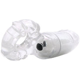 MachO Clitoral Massage Vibrating Cock Ring in Clear Cock Rings - Tophatter Daily Deals