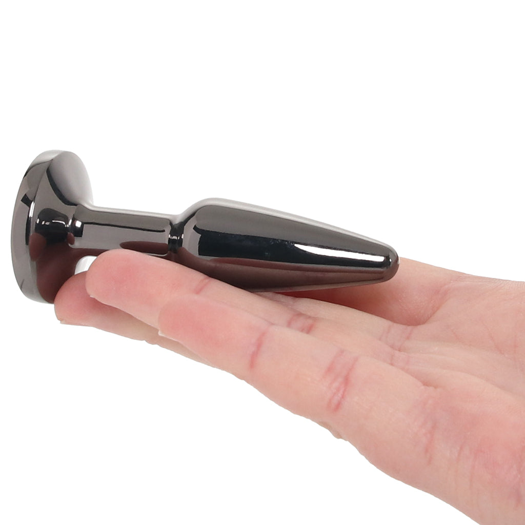 Rear Assets Small Tapered Butt Plug in Gunmetal Anal Sex Toys > Butt Plugs - Tophatter Daily Deals