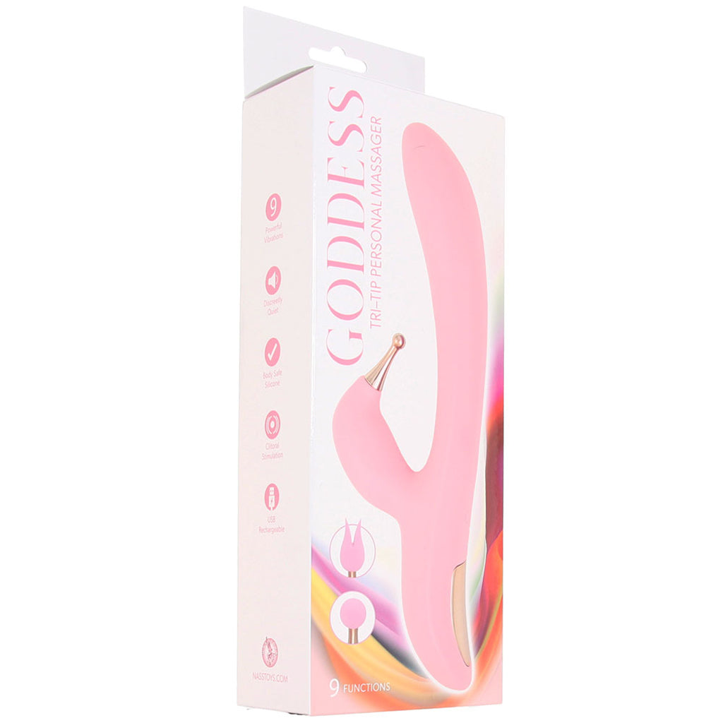 Goddess Tri-Tip Rabbit Vibe Vibrators > Rabbit Vibrators - Tophatter Daily Deals