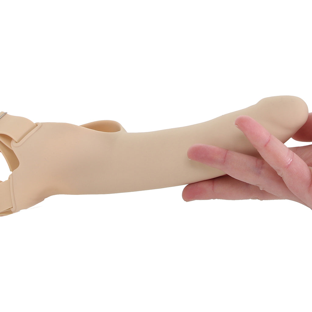 Accommodator Silicone Chin Strap Dildo in Ivory Dildo Sex Toys > Strap-On and Harnesses - Tophatter Daily Deals