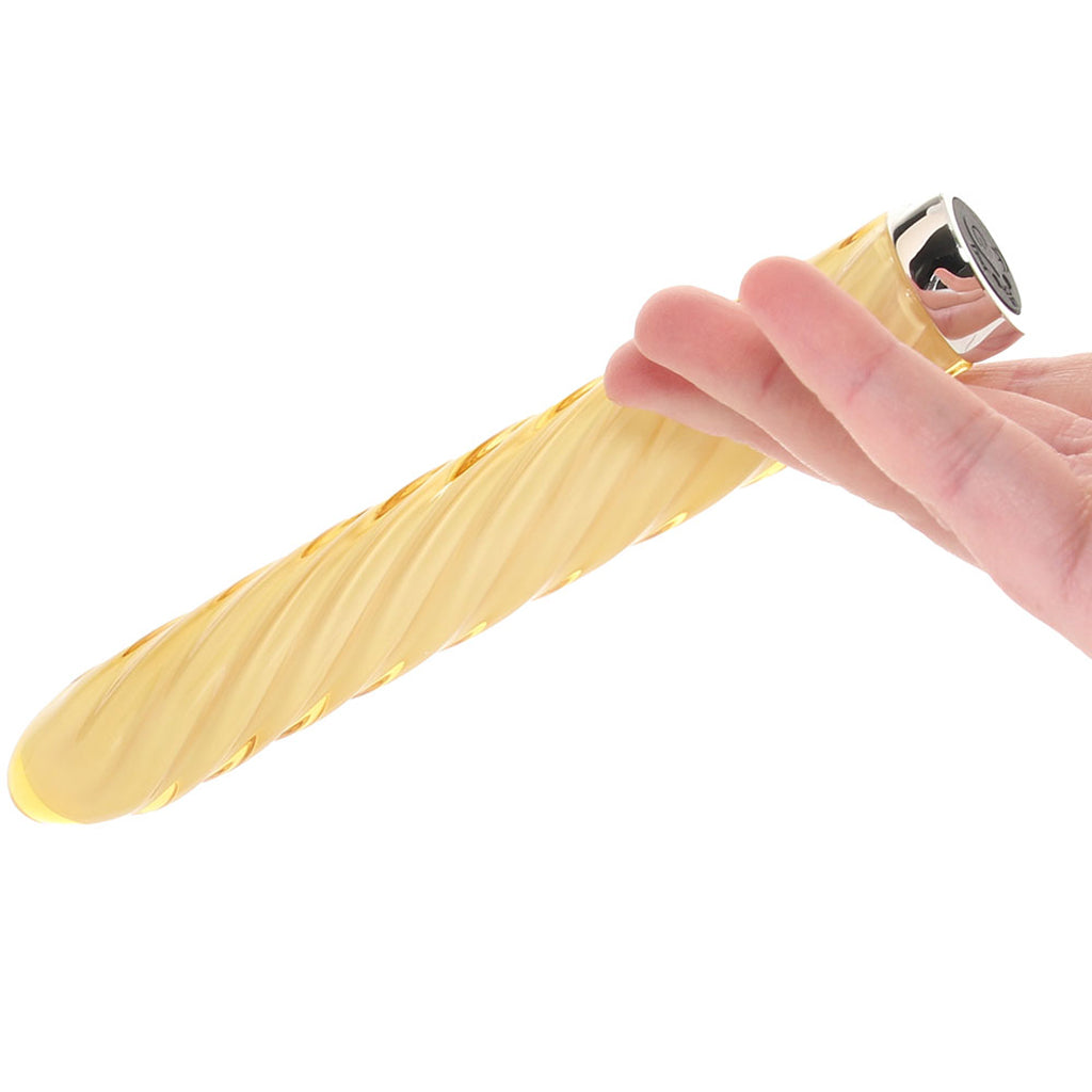 Playboy Pleasure Twist of Fate Glass Vibe - Tophatter's Adult Sex Toys Online Vibrators > Traditional Vibrators - Tophatter Daily Deals