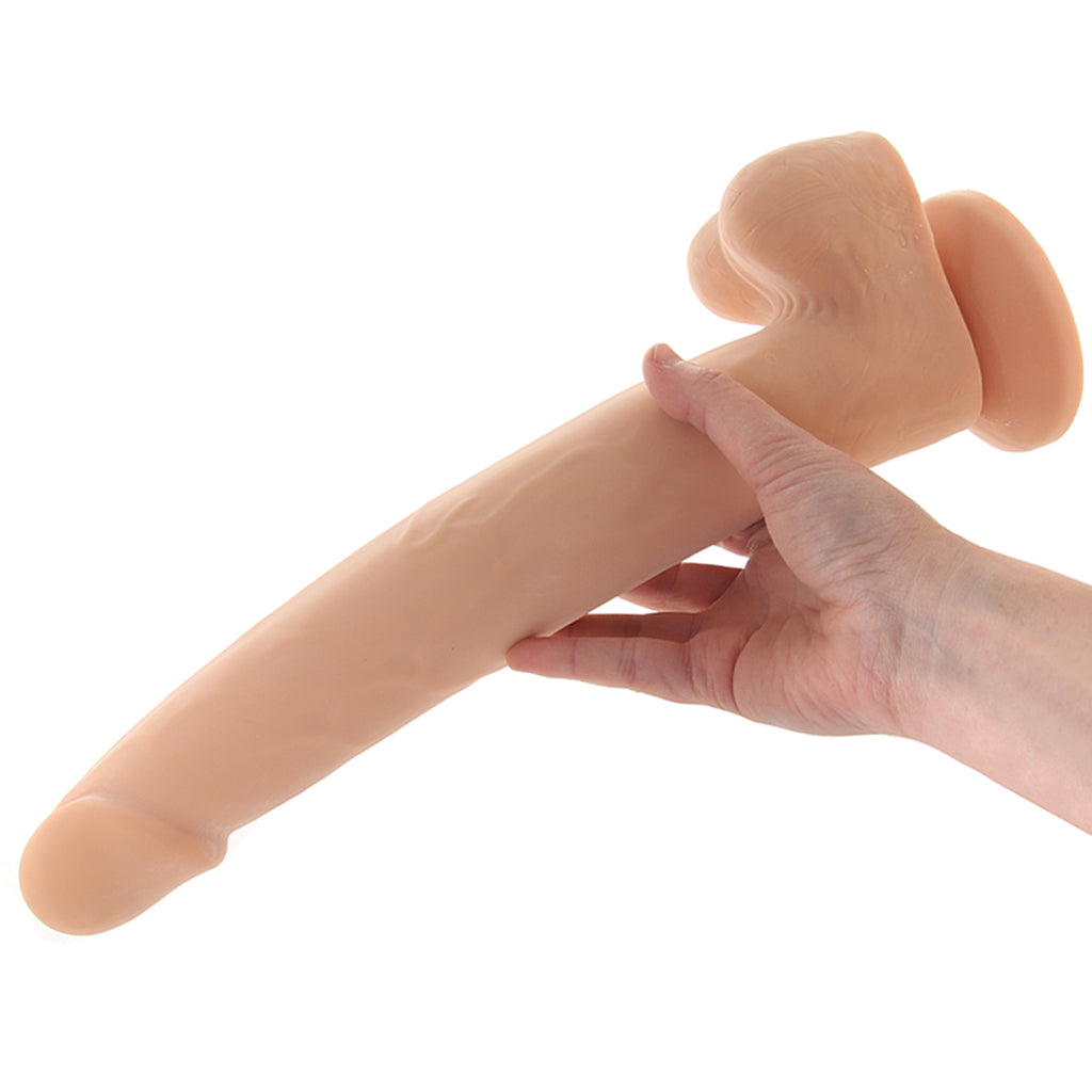 Size Queen 12 Inch Dildo in Ivory - Tophatter's Adult Sex Toys Online Dildo Sex Toys > Realistic Dildos - Tophatter Daily Deals