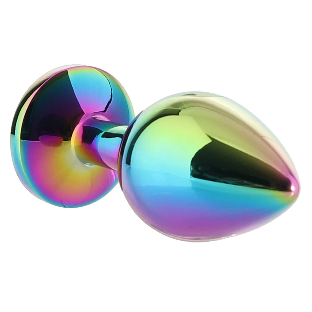 Rear Assets Round Gem Metal Plug Kit in Rainbow Anal Sex Toys > Butt Plugs - Tophatter Daily Deals