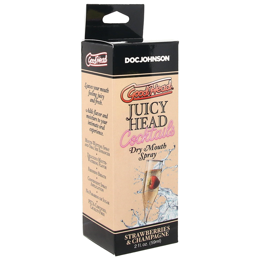 GoodHead Juicy Mouth Spray 2oz/59ml in Strawberries & Champ Lubes and Lotions > Flavored Sex Lubes - Tophatter Daily Deals