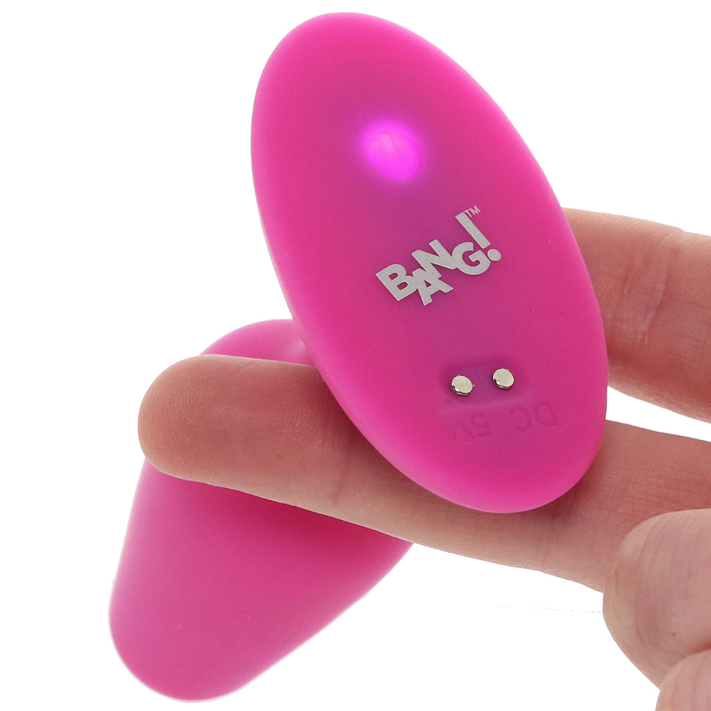Bang! Vibrating Silicone Butt Plug in Pink - Tophatter's Adult Sex Toys Online Anal Sex Toys > Butt Plugs - Tophatter Daily Deals