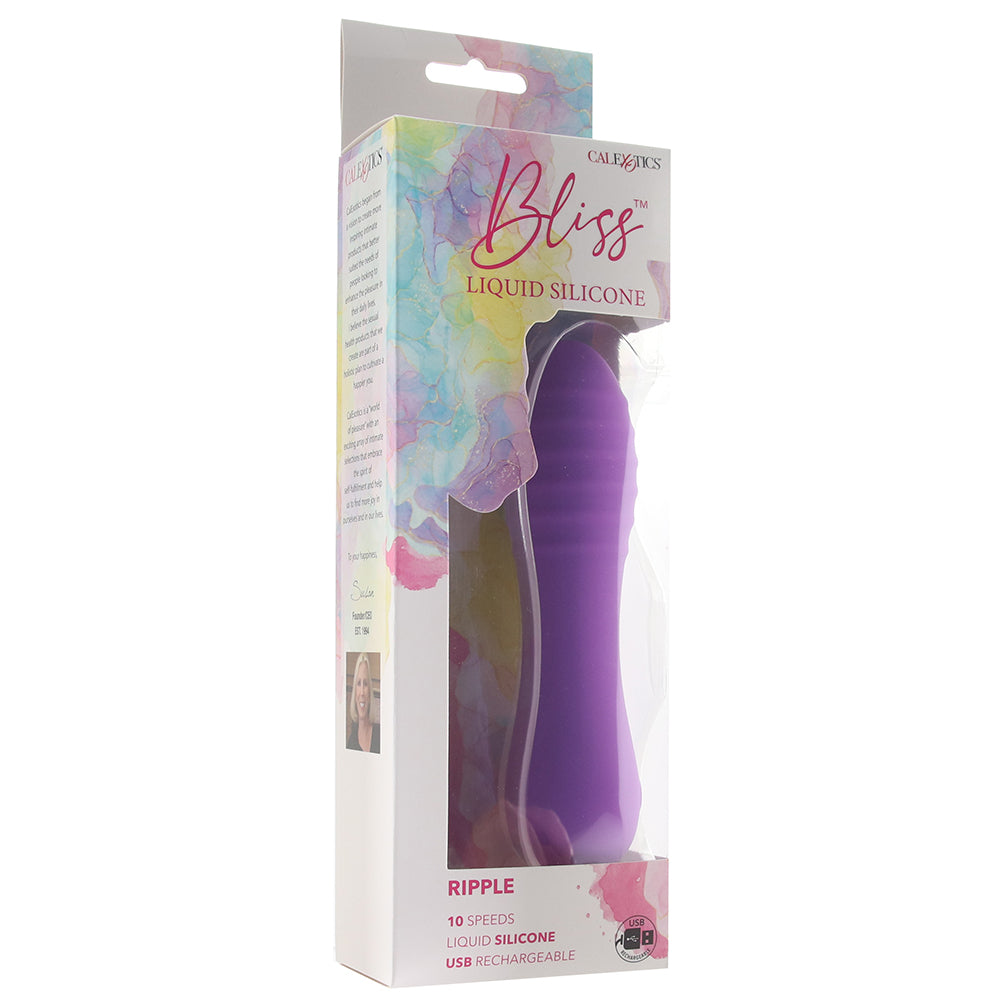 Bliss Liquid Silicone Ripple Vibe Vibrators > Traditional Vibrators - Tophatter Daily Deals