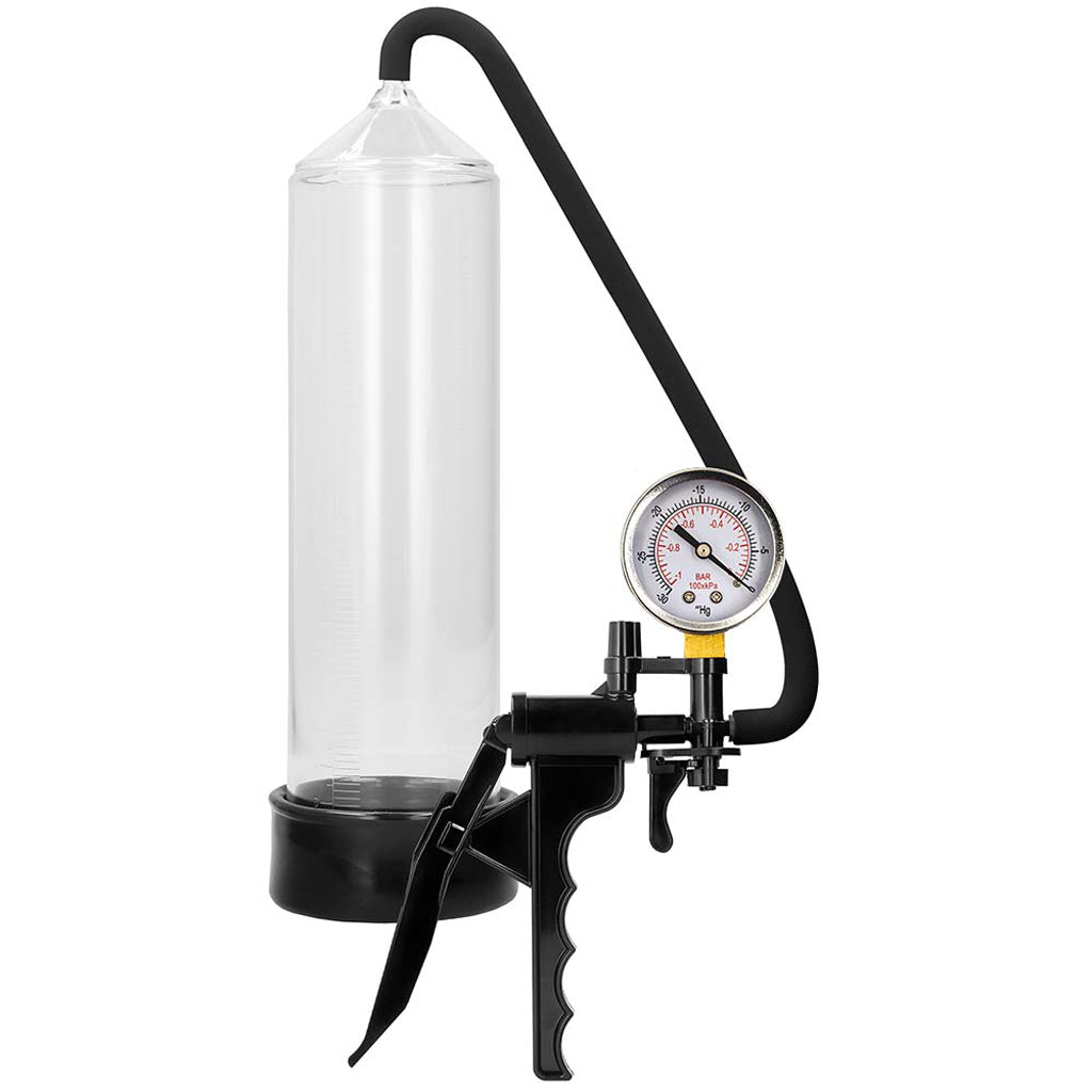 Pumped Elite Beginner Pump with PSI Gauge in Clear Male Enhancement > Penis Pumps - Tophatter Daily Deals
