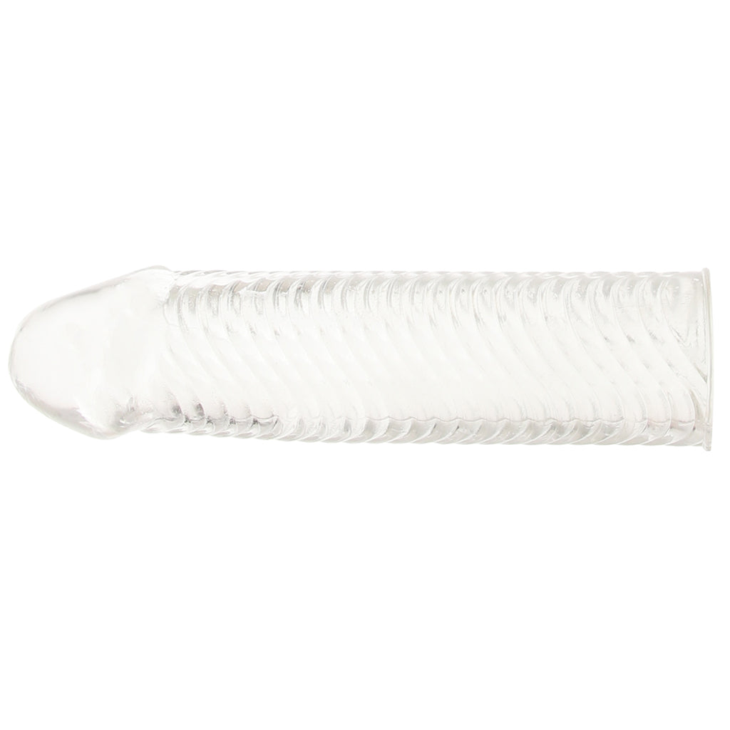 Blue Line 6.5 Inch Wavy Ribbed Penis Extension Sleeve - Tophatter's Adult Sex Toys Online Male Enhancement > Extenders and Sleeves - Tophatter Daily Deals