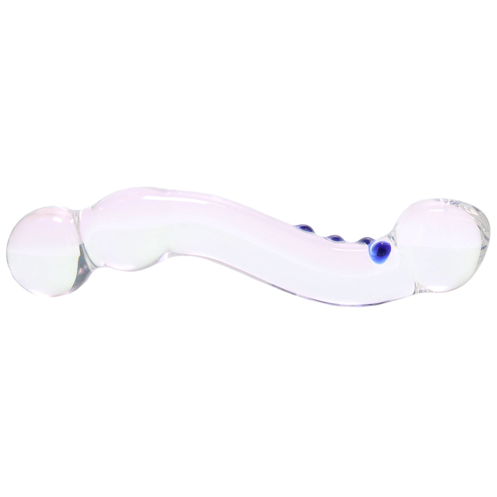 gläs 6 Inch Curved G-Spot Nubby Glass Dildo - Tophatter's Adult Products Dildo Sex Toys > Pyrex Glass Dildos - Tophatter Daily Deals