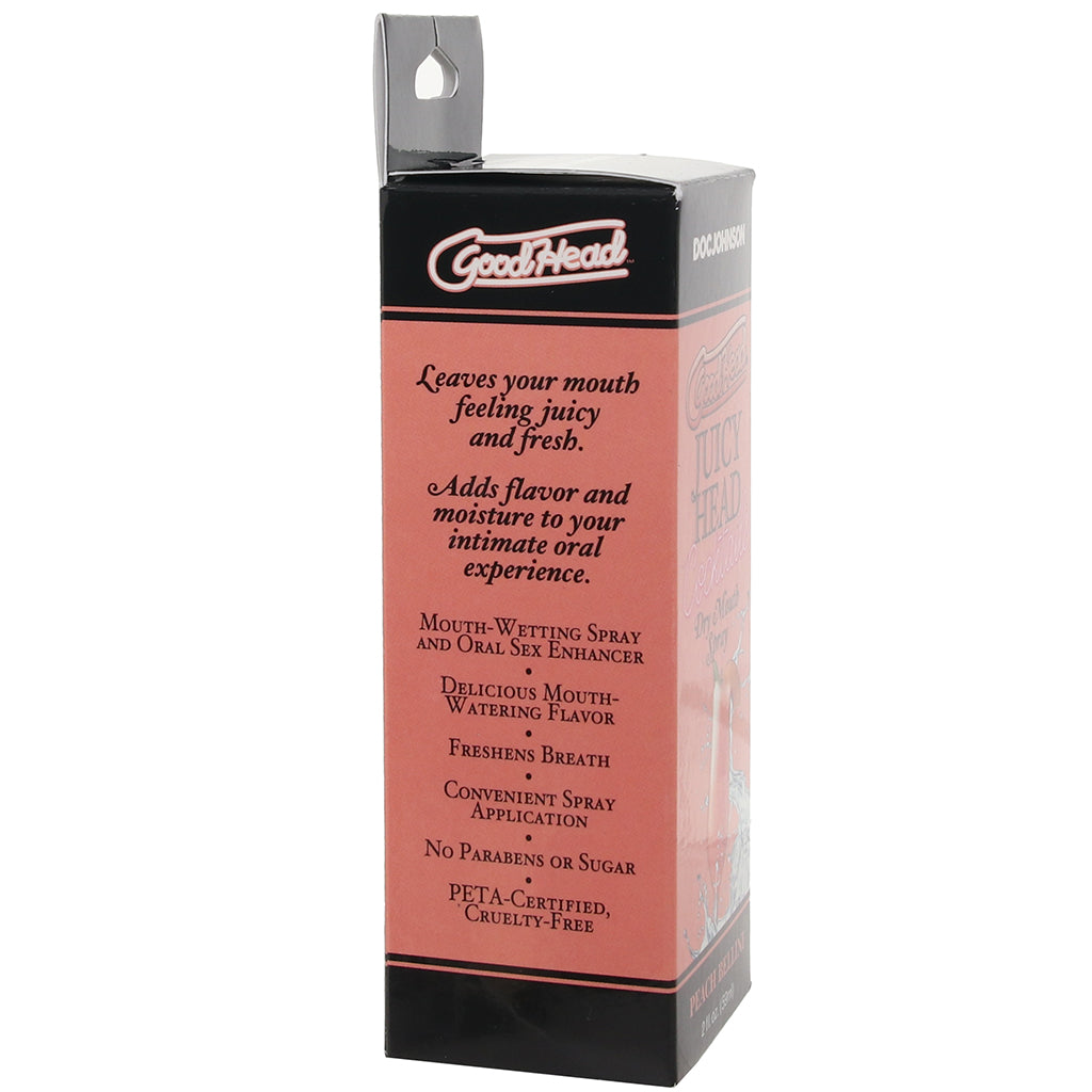 GoodHead Juicy Mouth Spray 2oz/59ml in Peach Bellini Lubes and Lotions > Flavored Sex Lubes - Tophatter Daily Deals