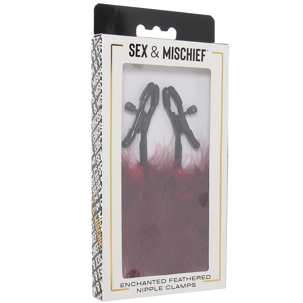 Enchanted Feathered Nipple Clamps Bondage and Fetish > Nipple Stimulators & Clamps - Tophatter Daily Deals