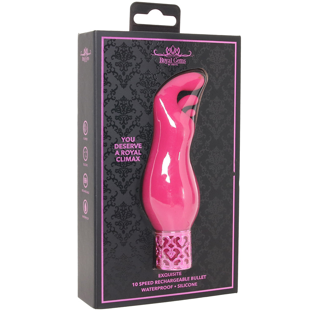 Royal Gems Exquisite Bullet Vibe in Pink Vibrators > Bullet and Egg Vibrators - Tophatter Daily Deals