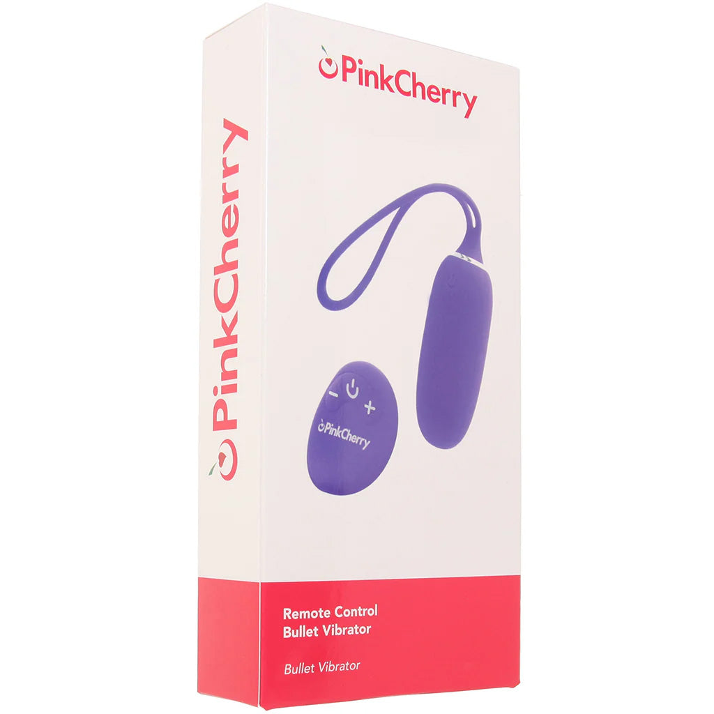 PinkCherry Remote Control Bullet Vibe in Purple Vibrators > Bullet and Egg Vibrators - Tophatter Daily Deals
