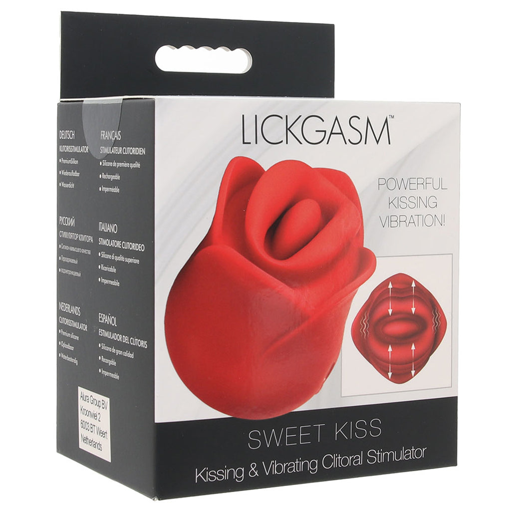 Lickgasm Sweet Kiss Clitoral Vibe in Red - Tophatter's Vibrator Deals Online Vibrators > Clitoral Stimulators - Tophatter Daily Deals