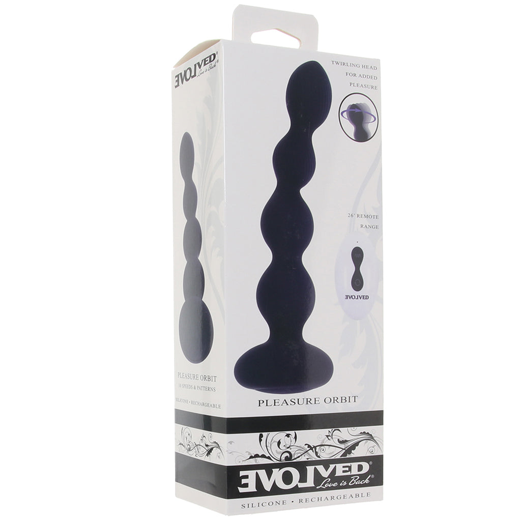 Pleasure Orbit Rotating Beaded Anal Vibe Anal Sex Toys > Anal Vibrators - Tophatter Daily Deals