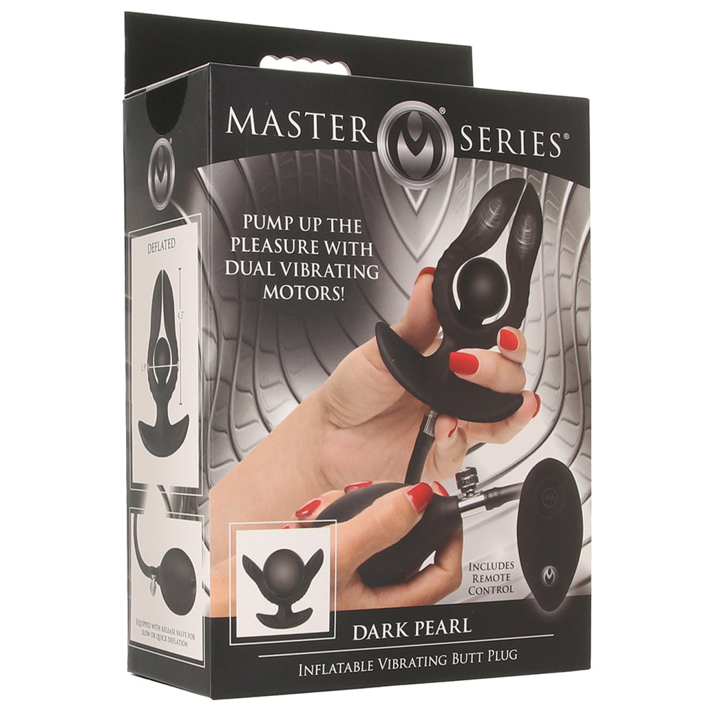 Master Series Dark Pearl Inflatable Vibrating Plug Anal Sex Toys > Butt Plugs - Tophatter Daily Deals