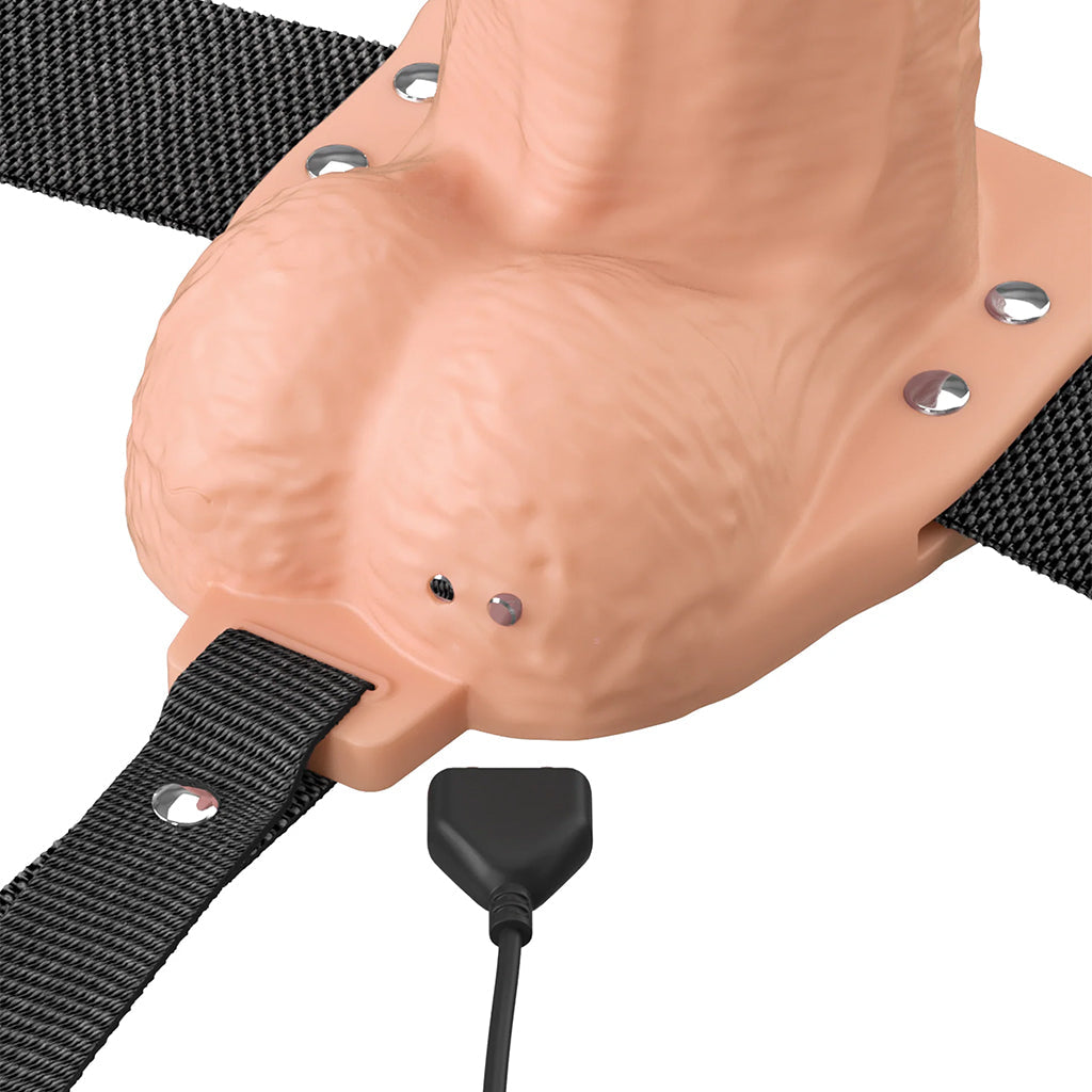 Fantasy X-tensions 8 Inch Hollow Strap-On Vibe in Light Male Enhancement > Extenders and Sleeves - Tophatter Daily Deals