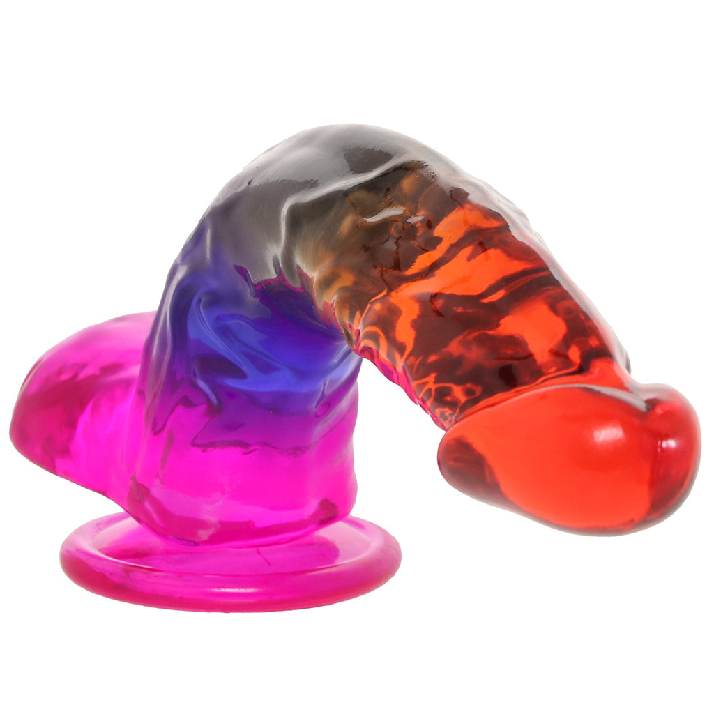 Crystal Jellies 9.5 Inch Cock & Balls Dildo in Rainbow Dildo Sex Toys > Realistic Dildos - Tophatter Daily Deals