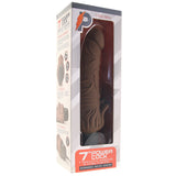 PowerCock 7 Inch Vibe with Clitoral Stimulator in Brown Vibrators > Realistic Vibrator Dildos - Tophatter Daily Deals