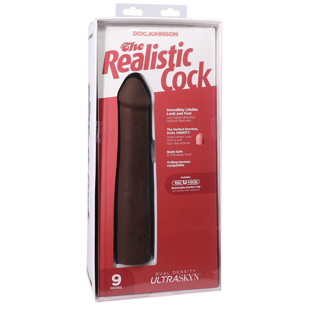 The Realistic 9 Inch Cock in Chocolate - Tophatter's Adult Sex Toys Online Dildo Sex Toys > Realistic Dildos - Tophatter Daily Deals