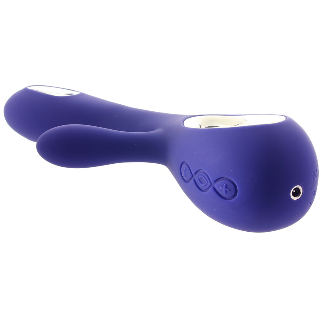SORAYA Wave G-Spot and Clitoral Vibrator in Midnight Blue Vibrators > Rabbit Vibrators - Tophatter Daily Deals