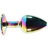 Small Aluminum Plug with Pink Gem in Multicolor Anal Sex Toys > Butt Plugs - Tophatter Daily Deals