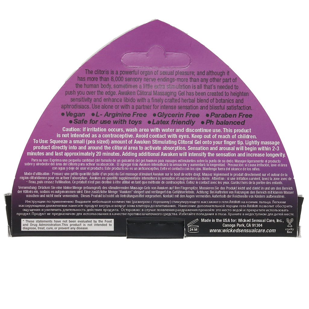 Awaken Stimulating Clitoral Gel in .3oz/8.6ml - Tophatter's Adult Products Lubes and Lotions > Female Enhancement - Tophatter Daily Deals