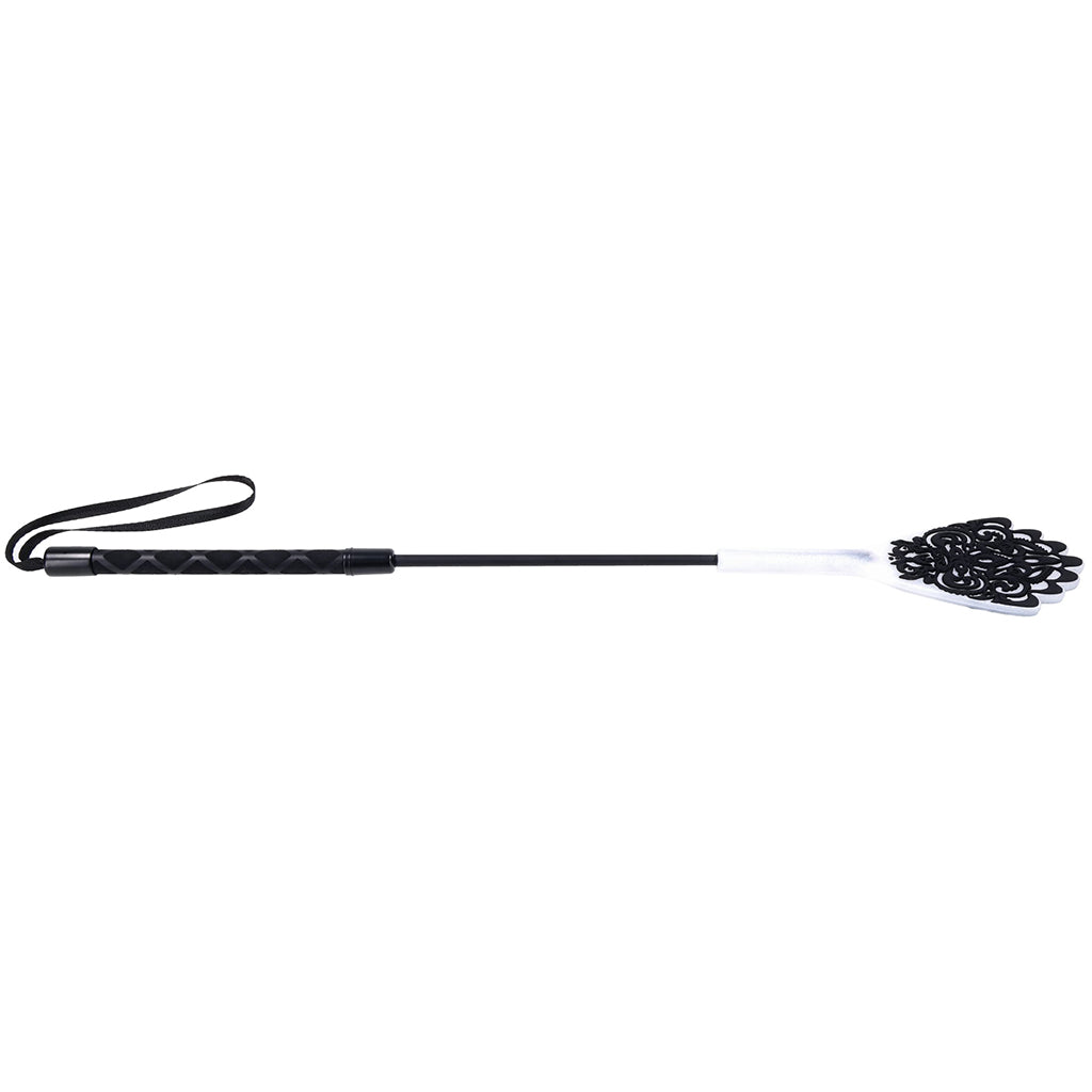 Sex & Mischief Lace Silicone Impression Crop Bondage and Fetish > Whips and Crops - Tophatter Daily Deals