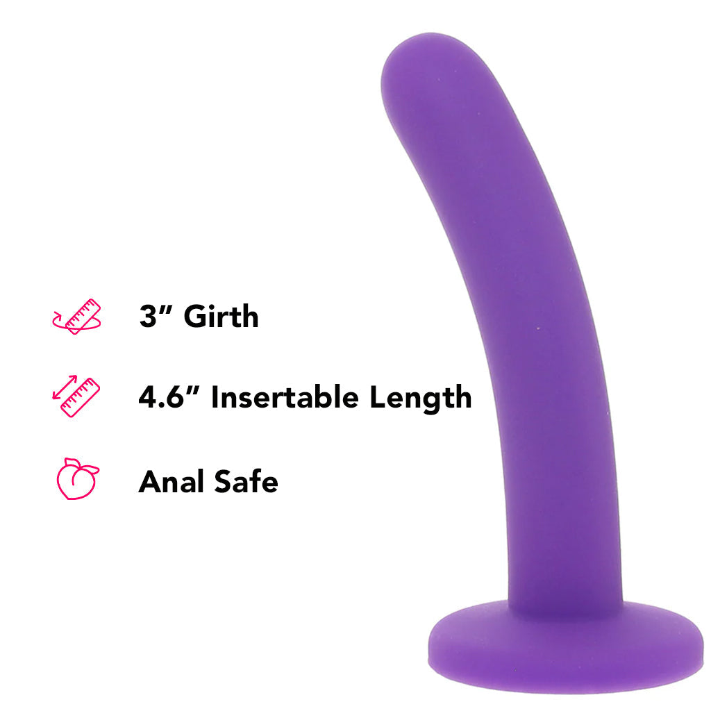 PinkCherry Premium 6 Inch Purple Silicone Slim Anal Dildo - Tophatter's Vibrator Deals Online Dildo Sex Toys > Anal Dildos - Tophatter Daily Deals