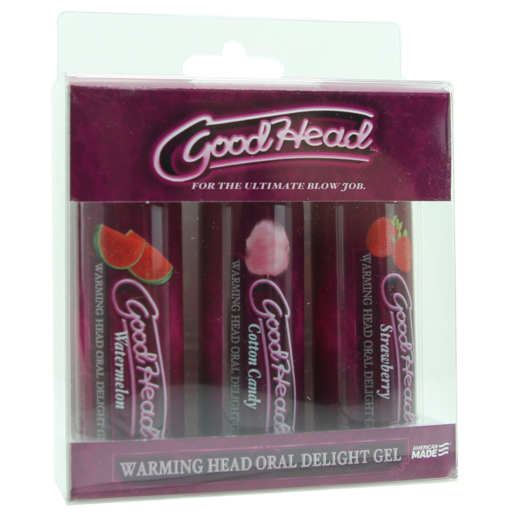 GoodHead Warming Head Oral Delight Gel 3 Pack in 2oz x 3 Lubes and Lotions > Flavored Sex Lubes - Tophatter Daily Deals